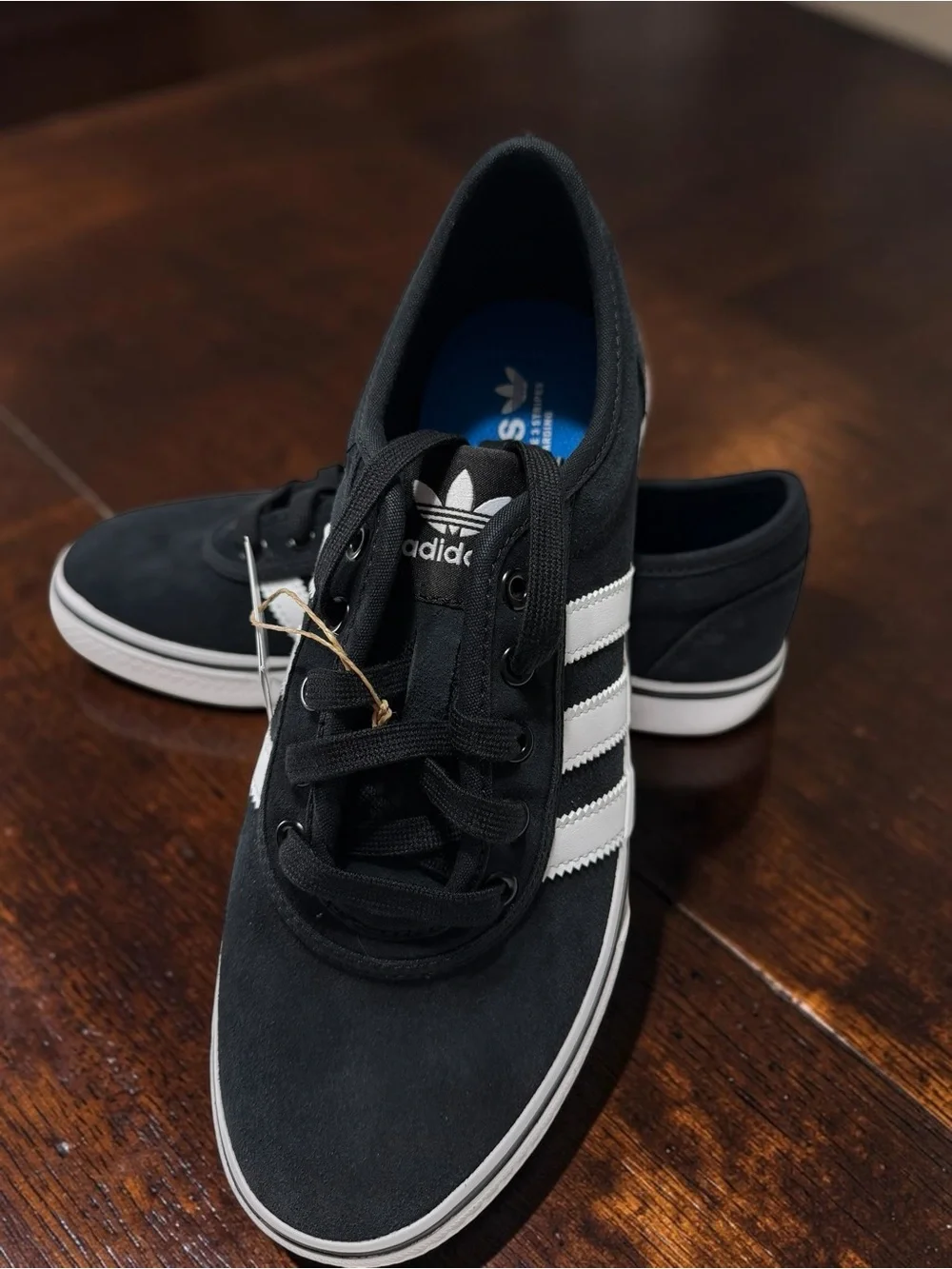 NWT Adidas Originals Black White Sneakers Y2K Skate Tenniscore Streetwear